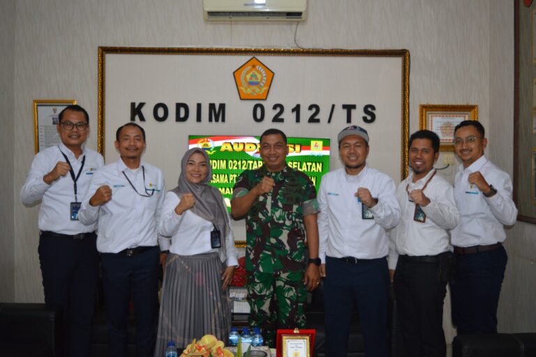 Manager PLN UP3 Padang Sidempuan Jalin Komunikasi Dengan Letkol Inf Amrizal