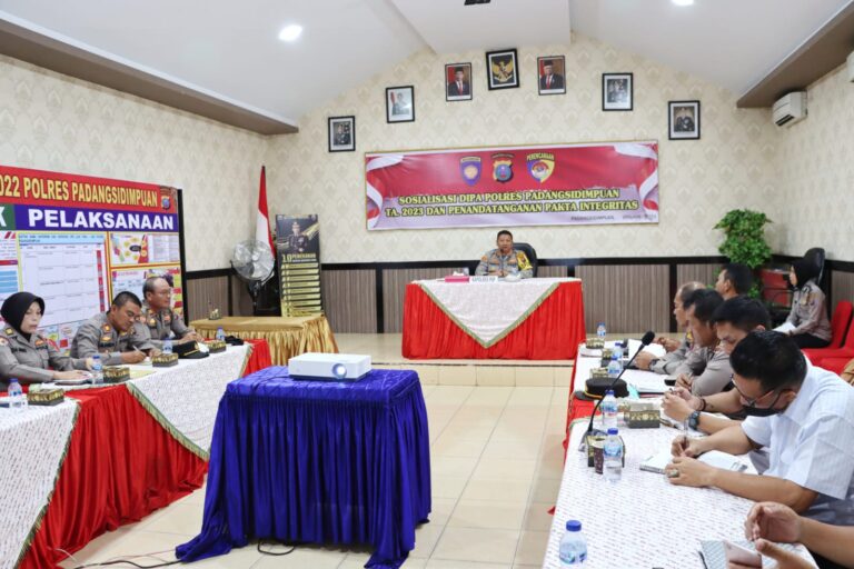 Kapolres Sidempuan Sosialisasi Tentang DIPA tahun 2023