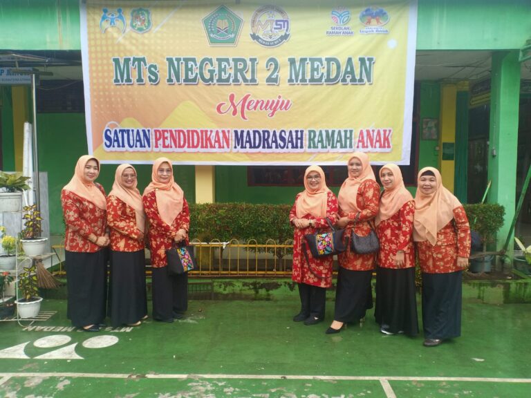 MTsN 2 Medan Terpilih Sebagai Sekolah Ramah Anak di Sumut