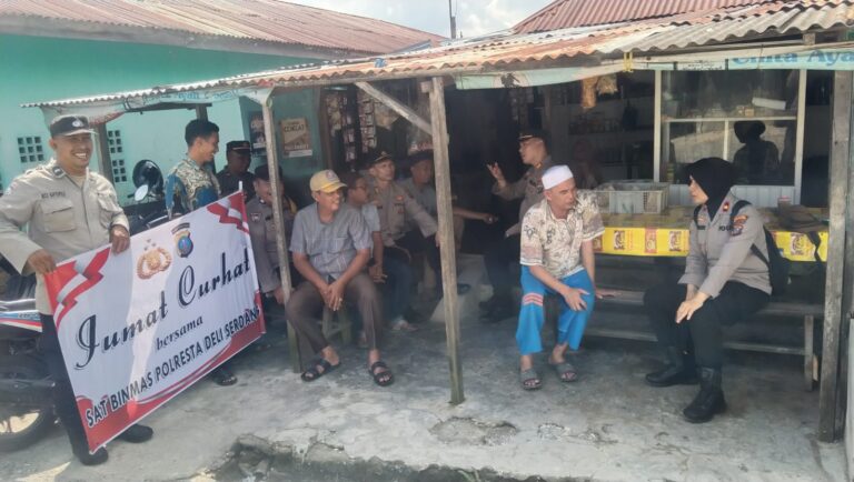 Dekatkan Diri dengan Masyarakat, Polres Deli Serdang Giat Jumat Curhat