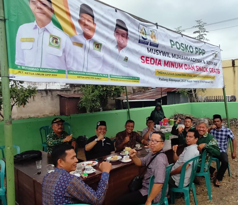 DPC PPP Padang Sidempuan Dirikan Posko Ikut Meriahkan Muswil Muhammadiyah