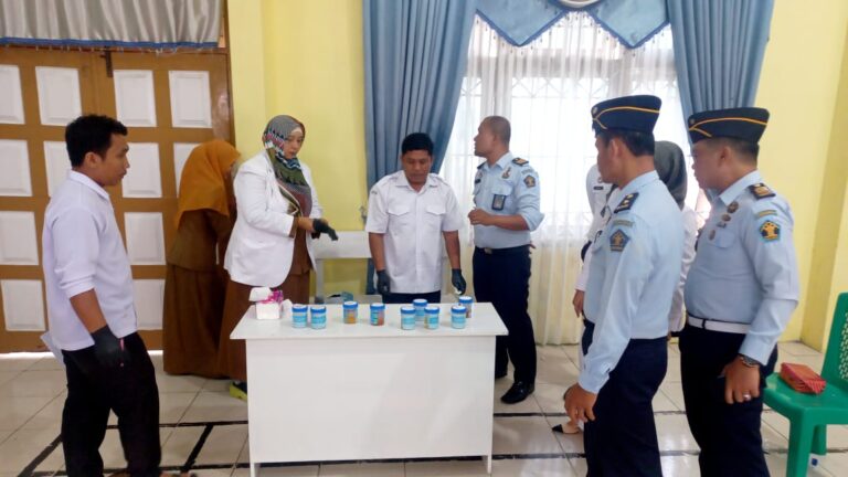 Test Urine di Lapas, Tak Ditemukan Pegawai dan BKO Terindikasi Penyalahgunaan Narkoba