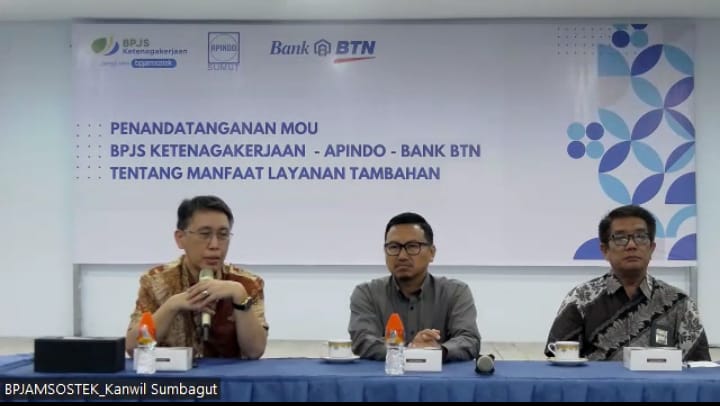 BPJS Ketenagakerjaan bersama Bank BTN dan Apindo Sumut Jelaskan Berbagai Manfaat Layanan Tambahan