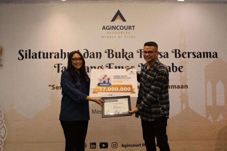Agincourt Resources Umumkan Pemenang Lomba Karya Jurnalistik 2023
