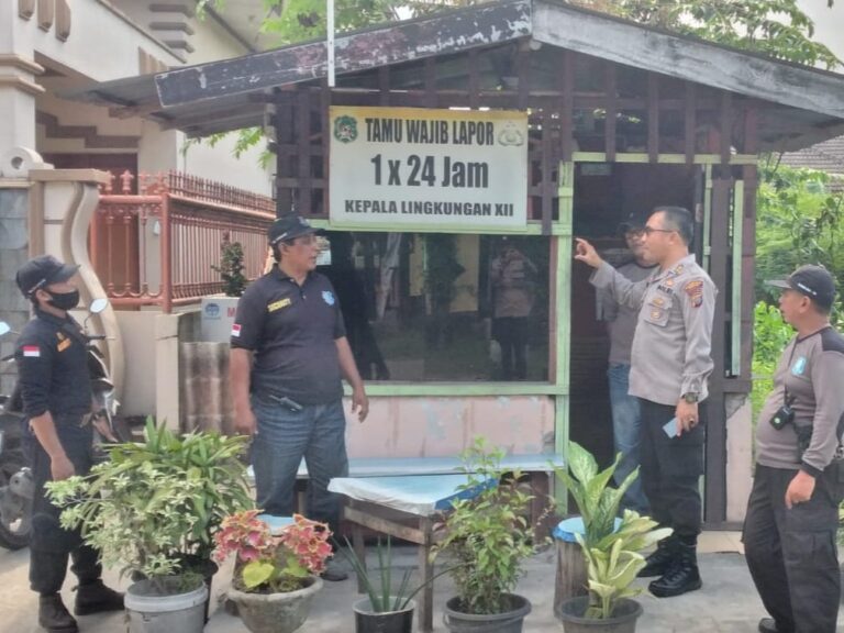 Polrestabes Medan Tinjau Poskamling di Komplek Wartawan