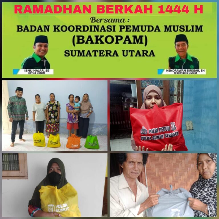 Sambut Idul Fitri 1444 H, Bakopam Sumut Salurkan Paket Sembako dari Kapoldasu