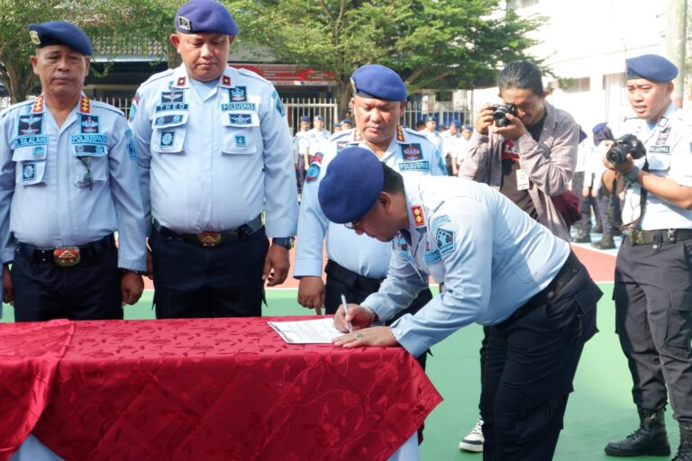 Lapas Kelas I Medan Ikuti Apel Deklarasi Zero Halinar