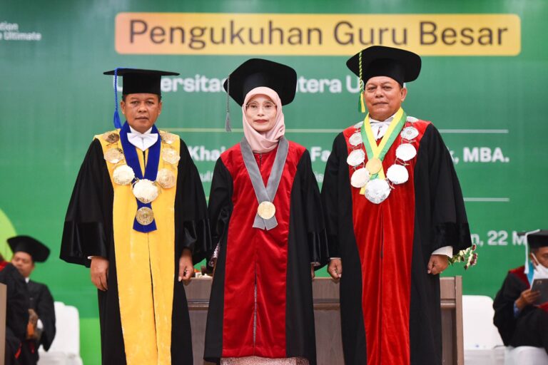 Rektor USU Kukuhkan Guru Besar Bidang Ilmu Manajemen Keuangan