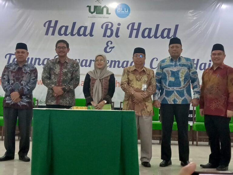 UIN Sumatera Utara Halal Bi Halal dan Tepung Tawar Calhaj