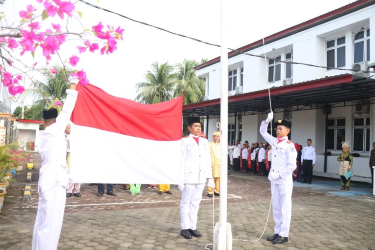 Peringati HUT Binjai ke 151, Dinas Pendidikan Kota Binjai Gelar Upacara Bendera