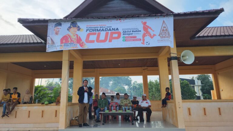 Semarak Milad Ke-8, Ketua Umum FORMADANA Membuka Secara Resmi Turnamen Bola Kaki FORMADANA Cup-1