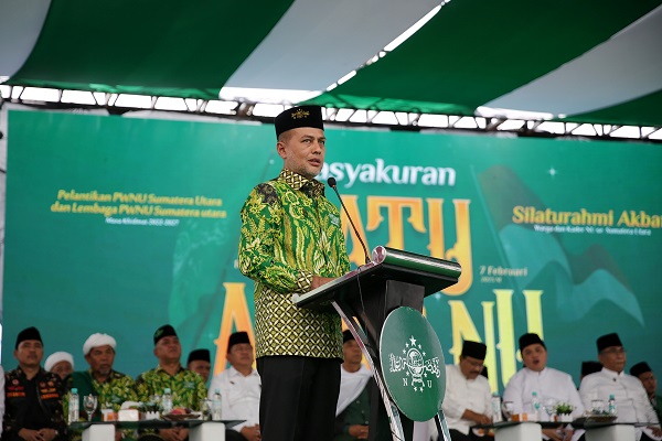 Ijeck Saat Tasyakuran 1 Abad NU di Ponpes Musthafawiyah