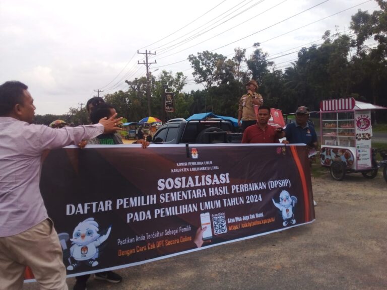 Begini Aksi KPU Labura Sosialisasikan Daftar Pemilih Pemilu 2024