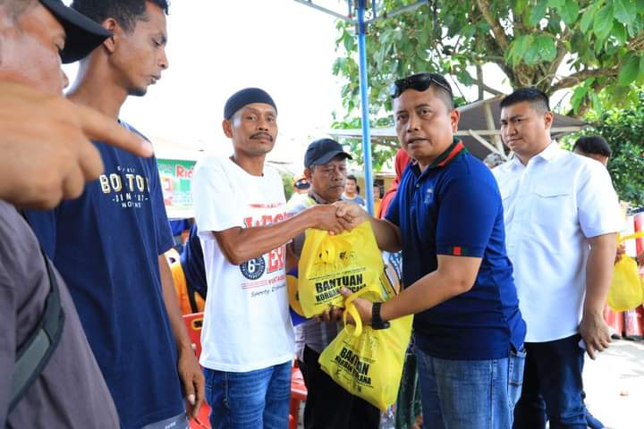 Bupati Labura Sambangi Korban Kebakaran di Sumber Mulyo