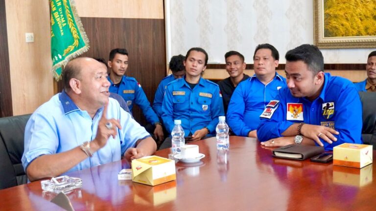 Pelaksana Tugas Bupati Langkat H.Syah Afandin Terima Audiensi KNPI Langkat