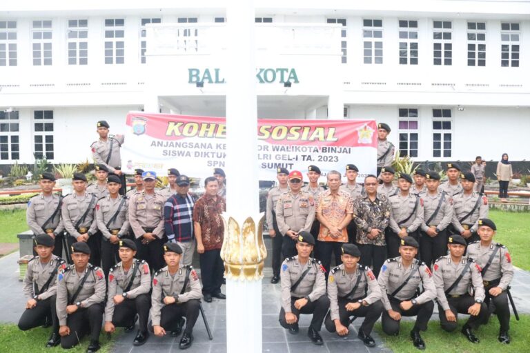 Sekdako Binjai Terima Kunjungan Siswa Diktuba Polri Tahun 2023