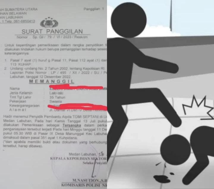 Polisi Diminta Tangkap dan Tahan Pelaku Penganiayaan di Pasar IX Manunggal