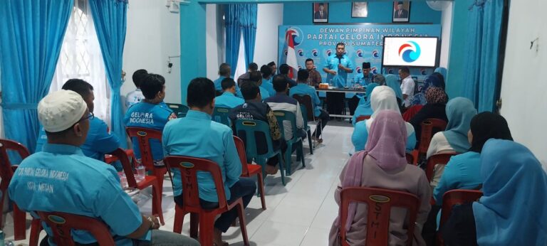 DPD Partai Gelora Kota Medan Bekali Wawasan Perkotaan Kepada Bakal Calon Anggota DPRD