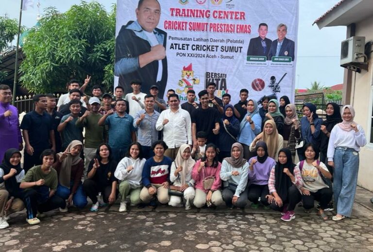 PCI Sumut Adakan Syukuran Atas TC Atlet Putri Cricket