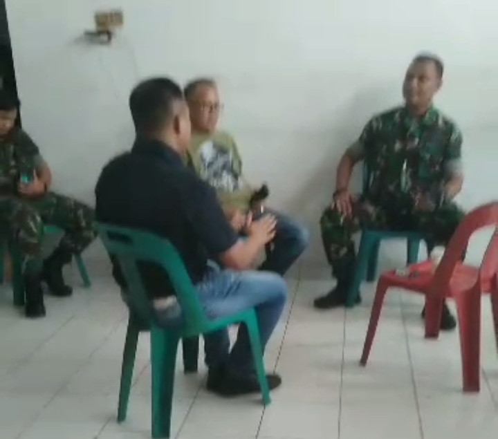 Oknum Mayor TNI AD Serta Puluhan Anggota Memaksa Bebaskan Warga Sipil di Polrestabes Medan