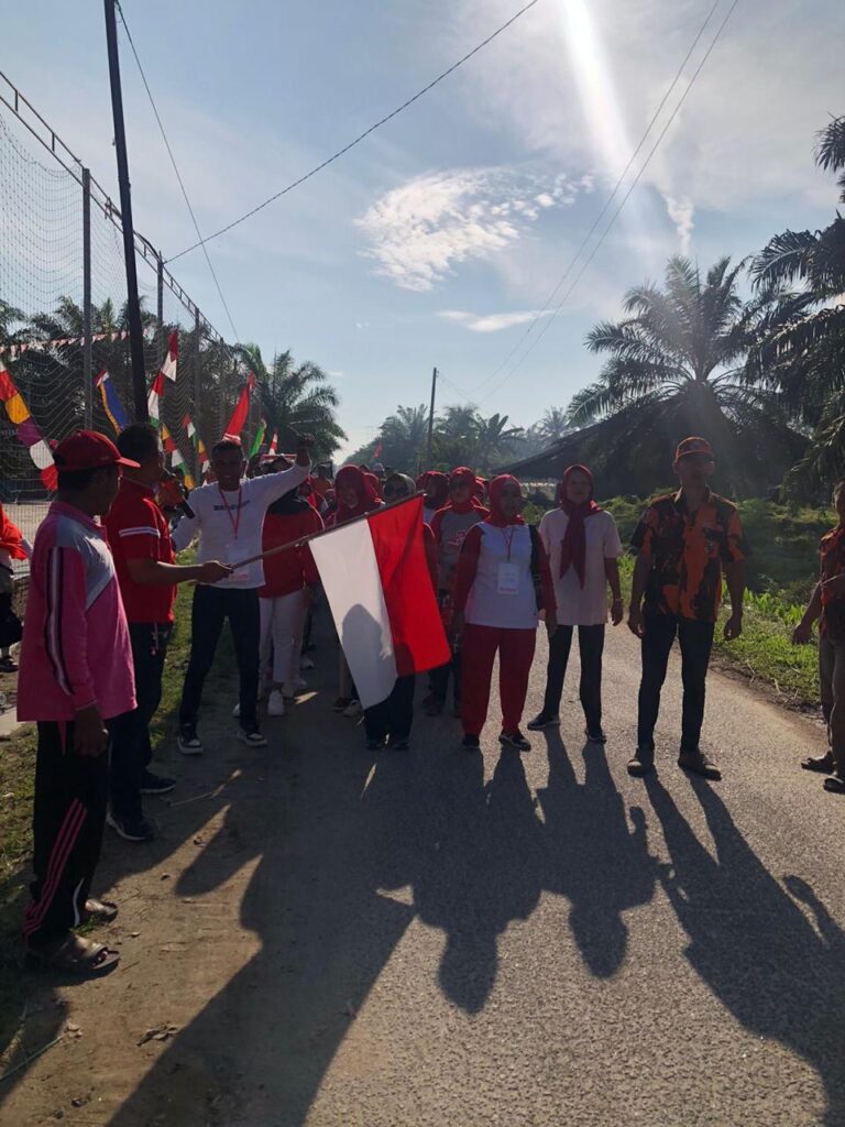 Warga Desa Sidoarjo I Jati Baru Pagar Merbau Peringati HUT RI