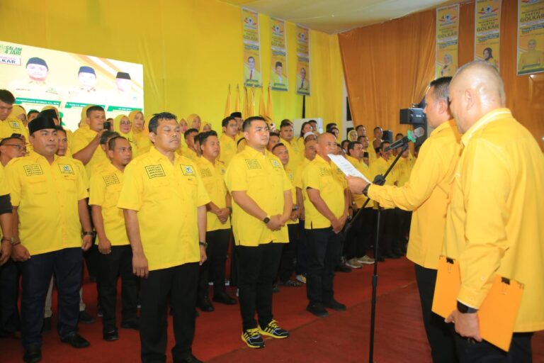 Ijeck Lantik Pengurus DPD Golkar Labura Periode 2022-2025