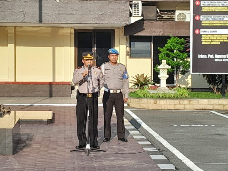 Kasat Binmas Polrestabes Medan Himbau Personel Tetap Sehat Sambut RI 1