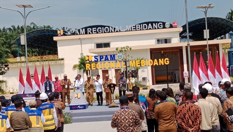 Jokowi Resmikan SPAM Regional Mebidang di Binjai Selatan