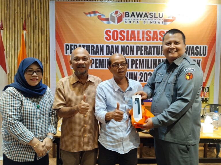 Diakhir Tugas, Bawaslu Binjai Salam Perpisahan Bersama Mitra Kerja