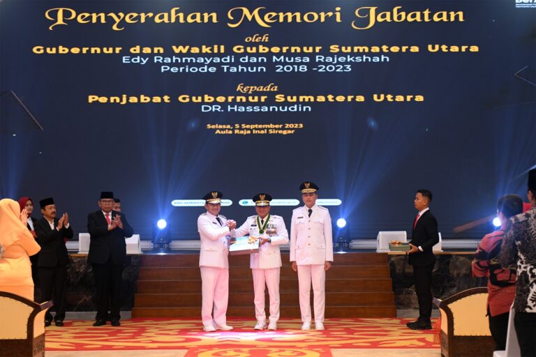 Edy Rahmayadi dan Musa Rajekshah Serahkan Tampuk Kepemimpinan kepada Pj Gubernur Sumut Hassanudin