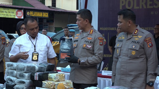 Polrestabes Medan Amankan 70 Tersangka Narkoba Sepanjang September 2023