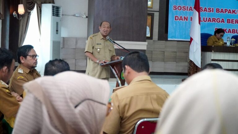 Plt Bupati Langkat Buka Sosialisasi Program Bunda Asuh & Keluarga Risikonya Stunting