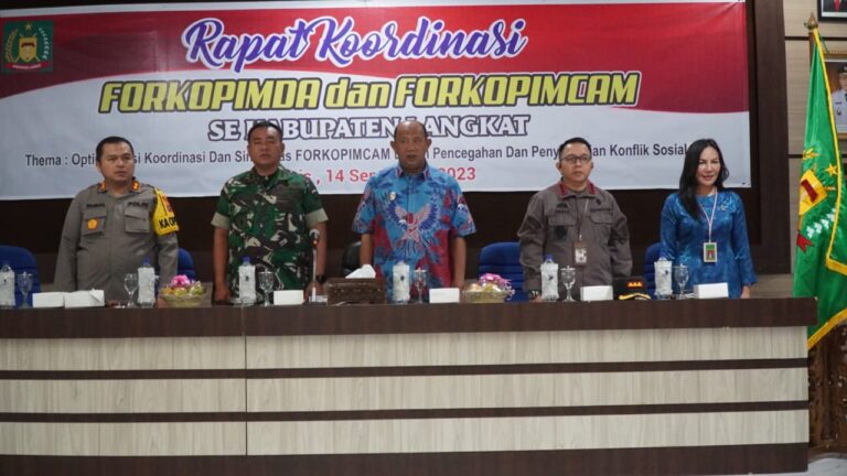 Minimalisir Terjadinya Konflik, Pemkab Langkat Gelar Rakor Forkopimda & Forkopimca
