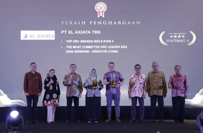Penerapan Prinsip ESG Terus Ditingkatkan XL Axiata Raih TOP GRC Awards 2023