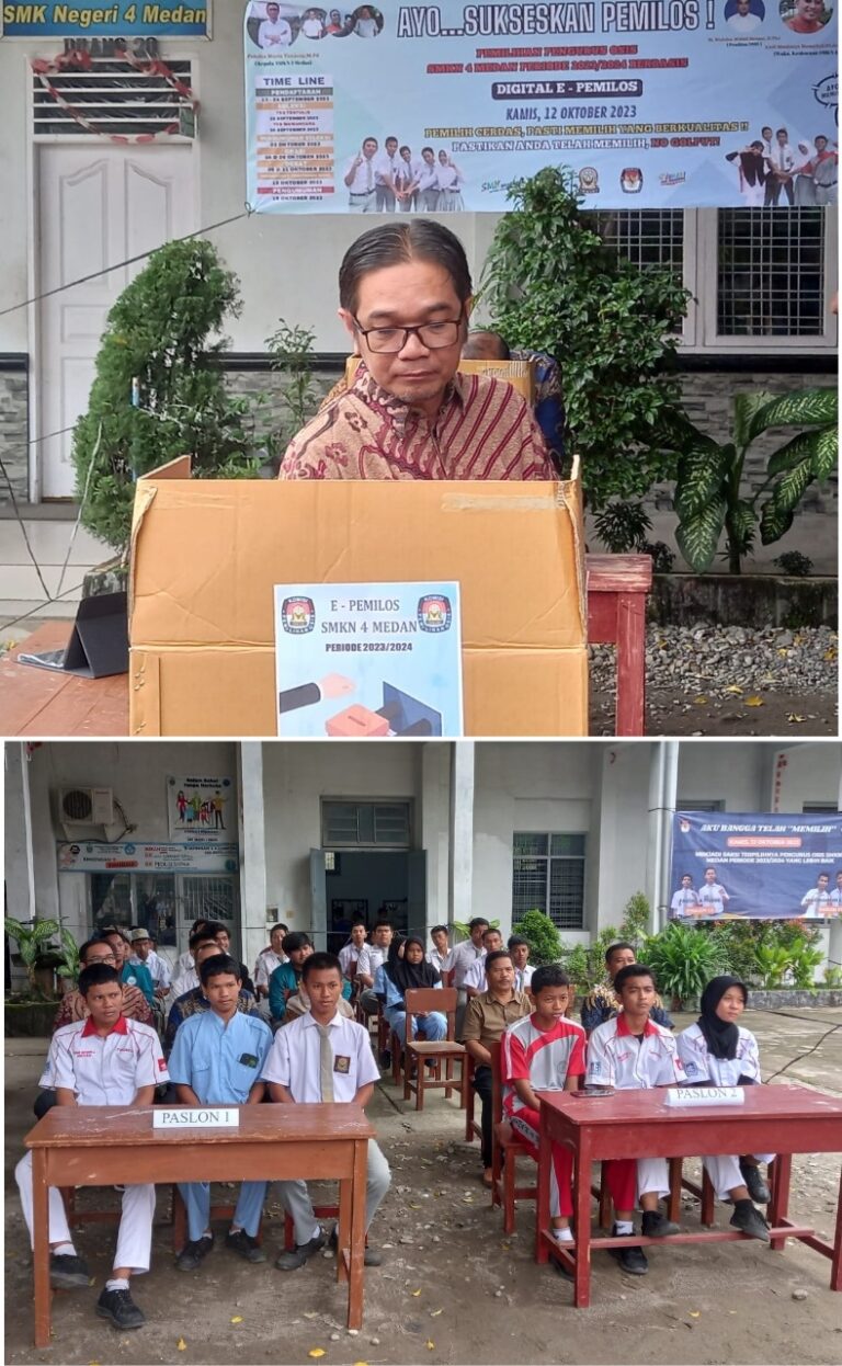 Pemilos Berbasis Digital Digelar SMKN 4 Medan