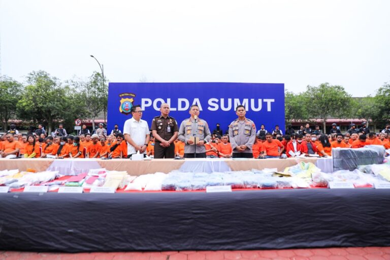 Polda Sumut Tangkap 1058 Pengedar dan Pengguna Narkoba Dalam Tempo 22 Hari