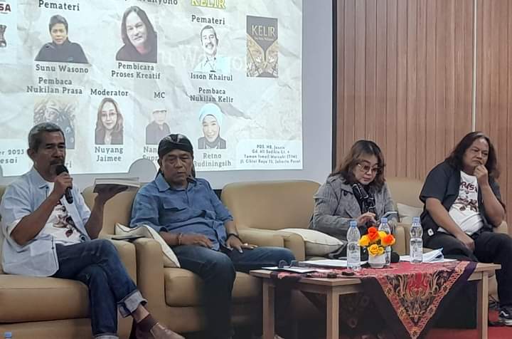 Peluncuran dan Bedah Novel PRASA dan KELIR Karya Yon Bayu Wahyono di PDS HB Jassin