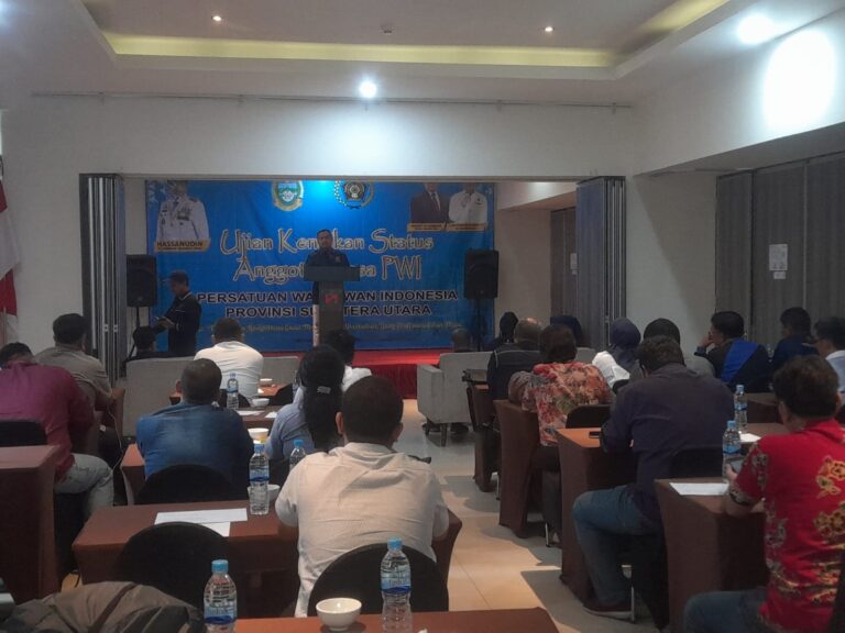 Ini Pesan Ketua PWI Sumut dalam Ujian Kenaikan Status Anggota