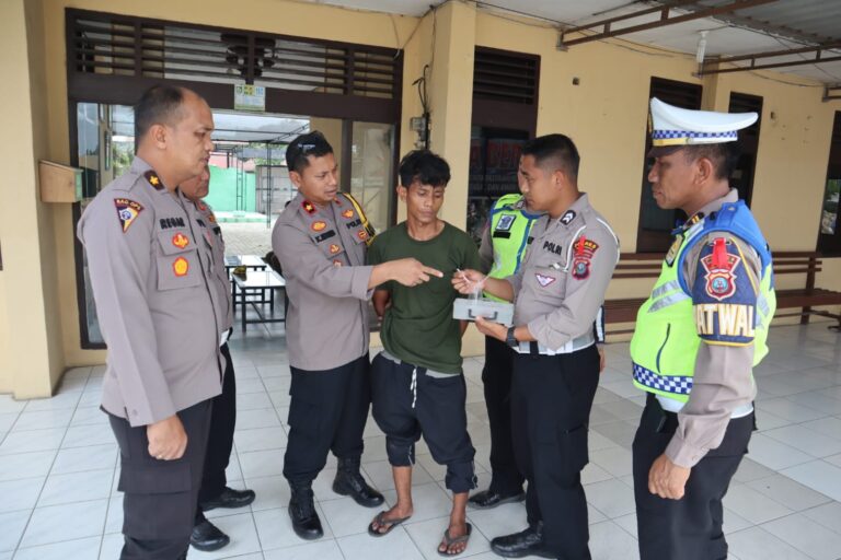 Gelar Razia Gabungan di Jalinsum, Polres Sergai Tangkap Supir Truk Pengguna Sabu