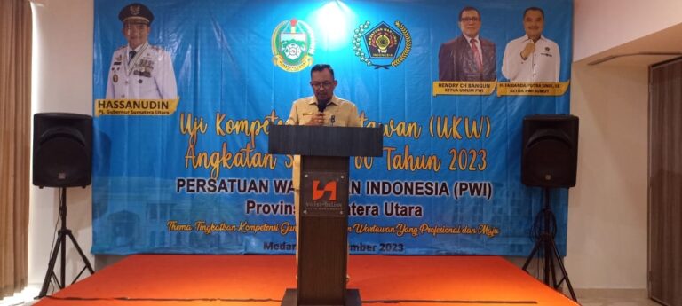 Pj Gubernur Sumut Harapkan UKW Terus Lahirkan Wartawan yang Kompeten