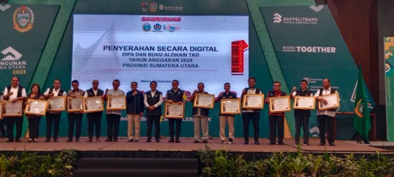 BPS Sumut Terbaik dalam Pelaporan Keuangan Pengguna Anggaran Wilayah Tahun 2022