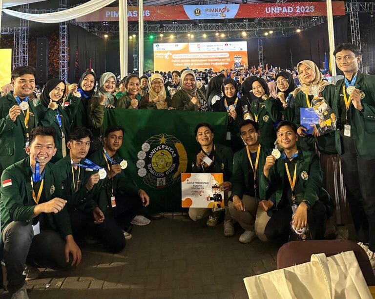 Prestasi Meningkat, Mahasiswa USU Boyong 3 Medali di PIMNAS 2023