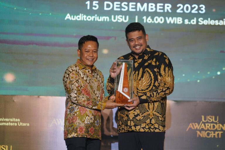 USU Awarding Night 2023 Bentuk Apresiasi Rektor untuk Prestasi Nasional dan Internasional