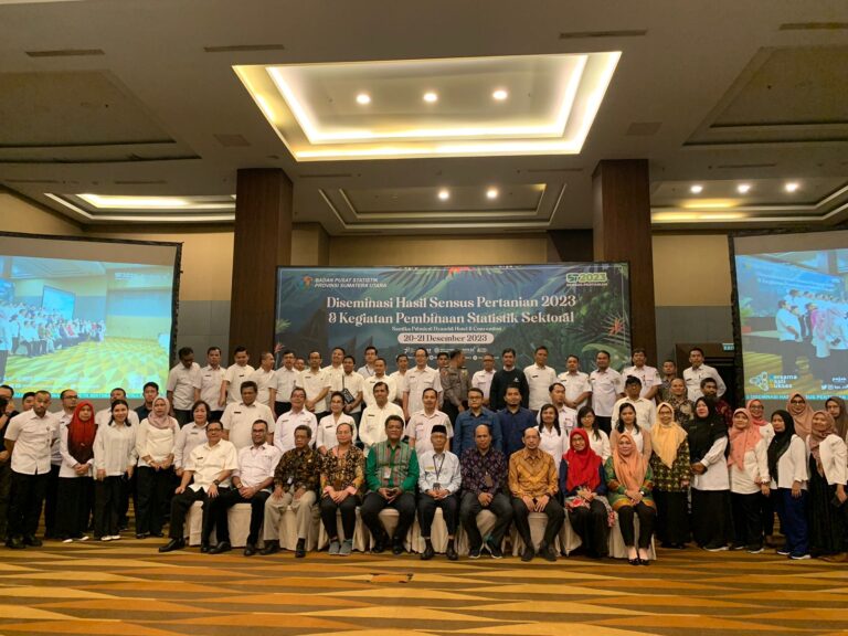 BPS Sumut Gelar Diseminasi Hasil Sensus Pertanian 2023 dan Kegiatan Pembinaan Statistik Sektoral