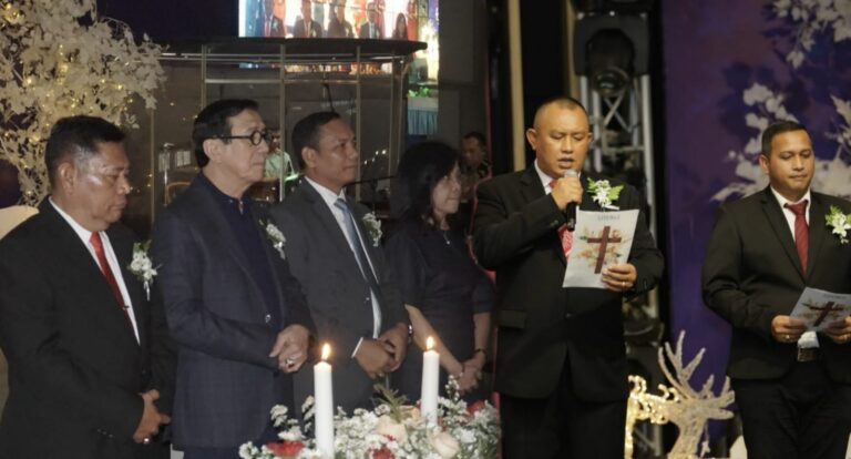 Menkumham Hadiri Perayaan Natal Keluarga Besar Kanwil Kemenkumham Sumut