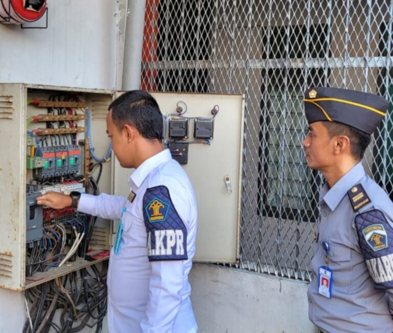 Rutan Kelas IIB Tanjung Pura Lakukan Kontrol Area Blok dan Kamar Hunian