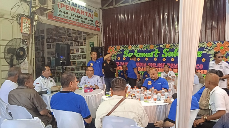 HUT ke-7 Media Online Pewarta, Chairum Lubis Bagikan 650 Paket Sembako
