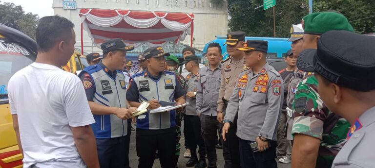 Dishub Kota Binjai Bersama Polres Binjai Lakukan Ramp Check Jelang Nataru