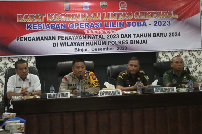 Rapat Koordinasi Lintas Sektoral Kesiapan Pengamanan Natal 2023 dan Tahun Baru 2024