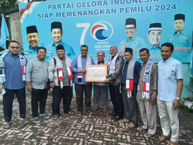 Tokoh Perjuangan Palestina Silaturahim ke Partai Gelora Sumut